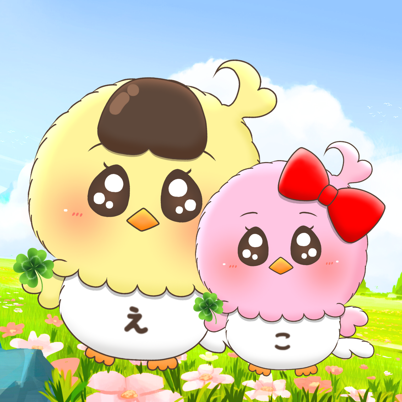 BSえーこりんとこなちんのオカメインコの姿バージョン