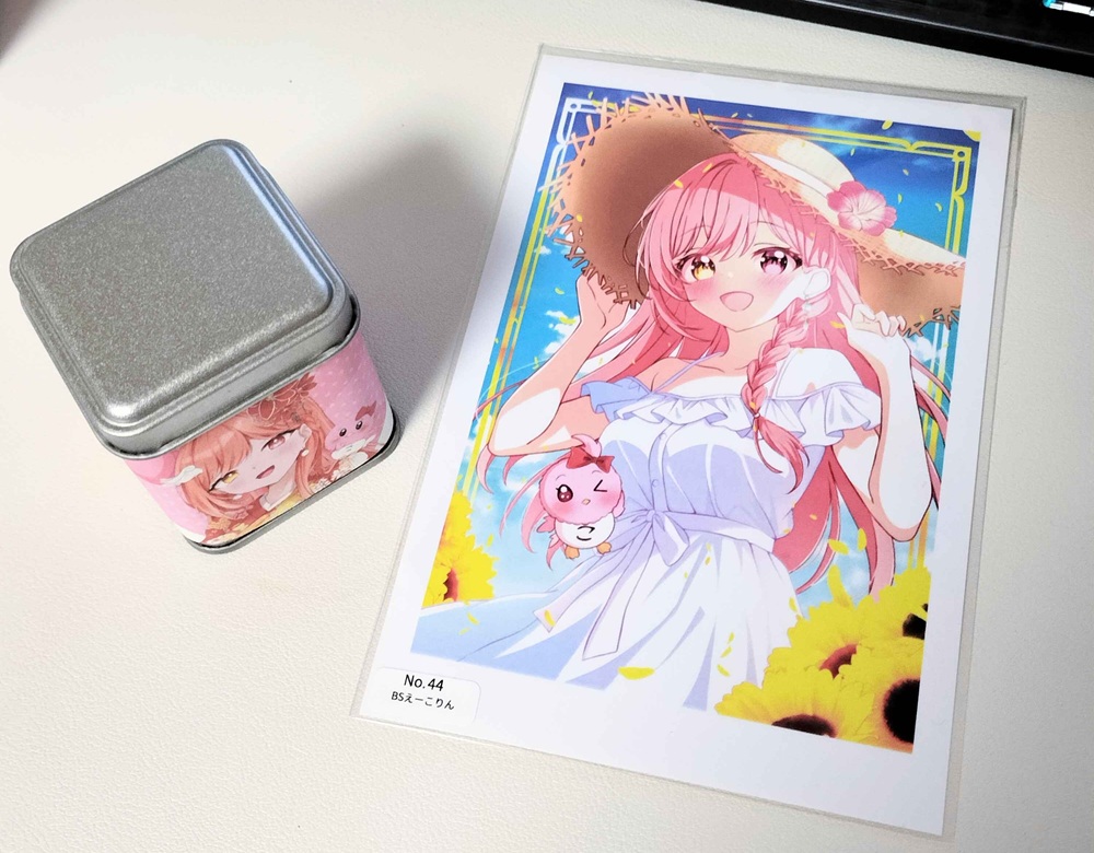 グッズ付きミニ栽培キットのカードサンプル