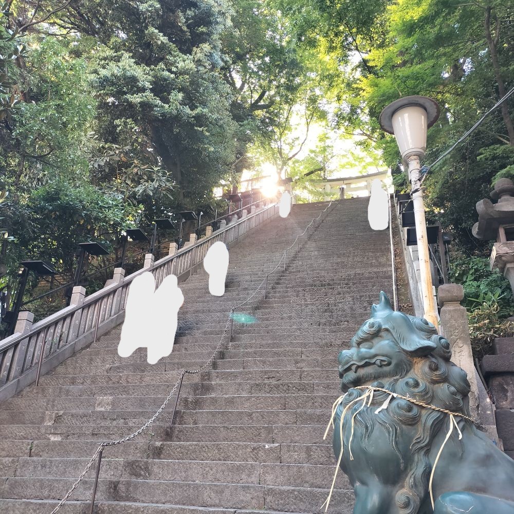 愛宕神社の巨大な急階段