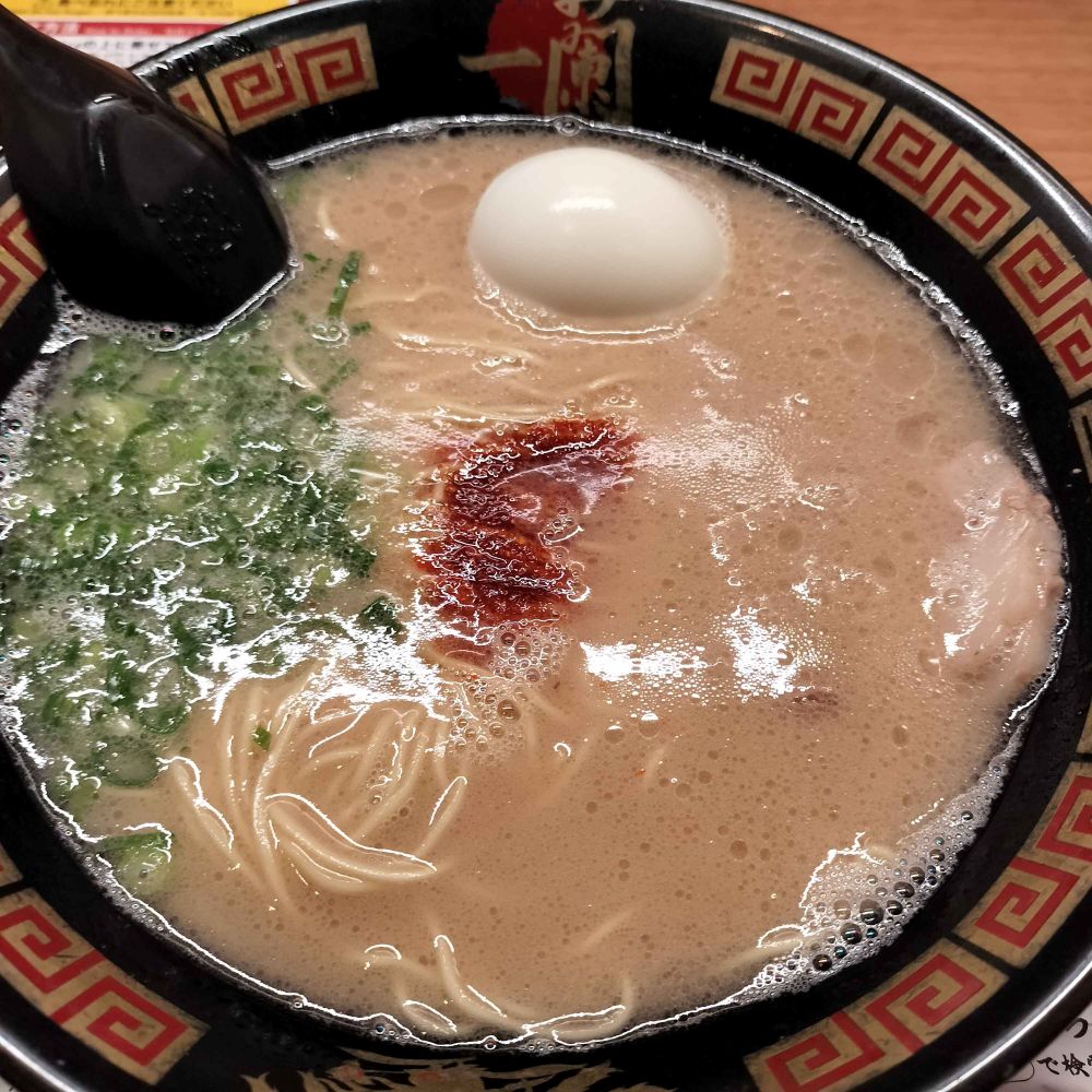 一蘭のとんこつラーメン