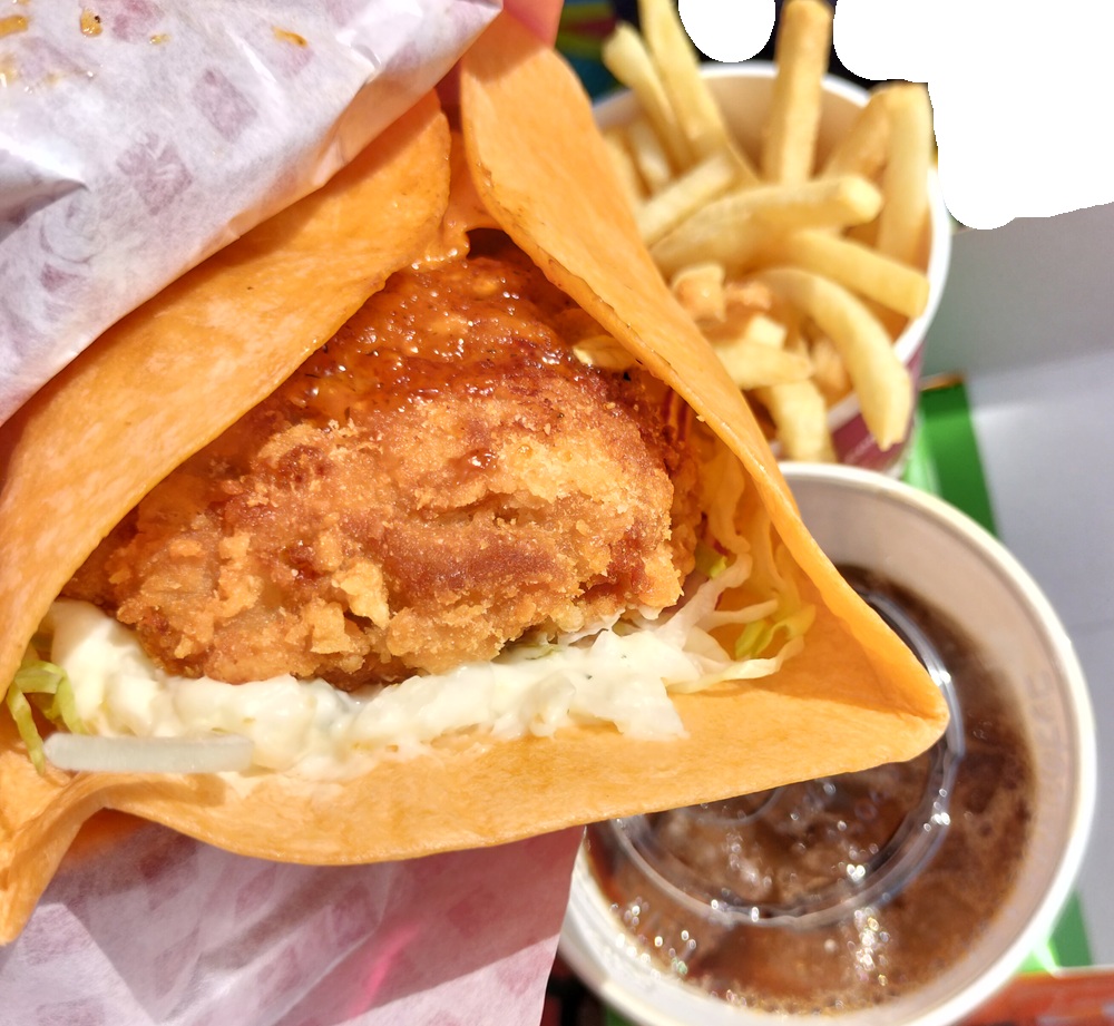 キャンプ・ウッドチャック・キッチンのトルティーヤサンド