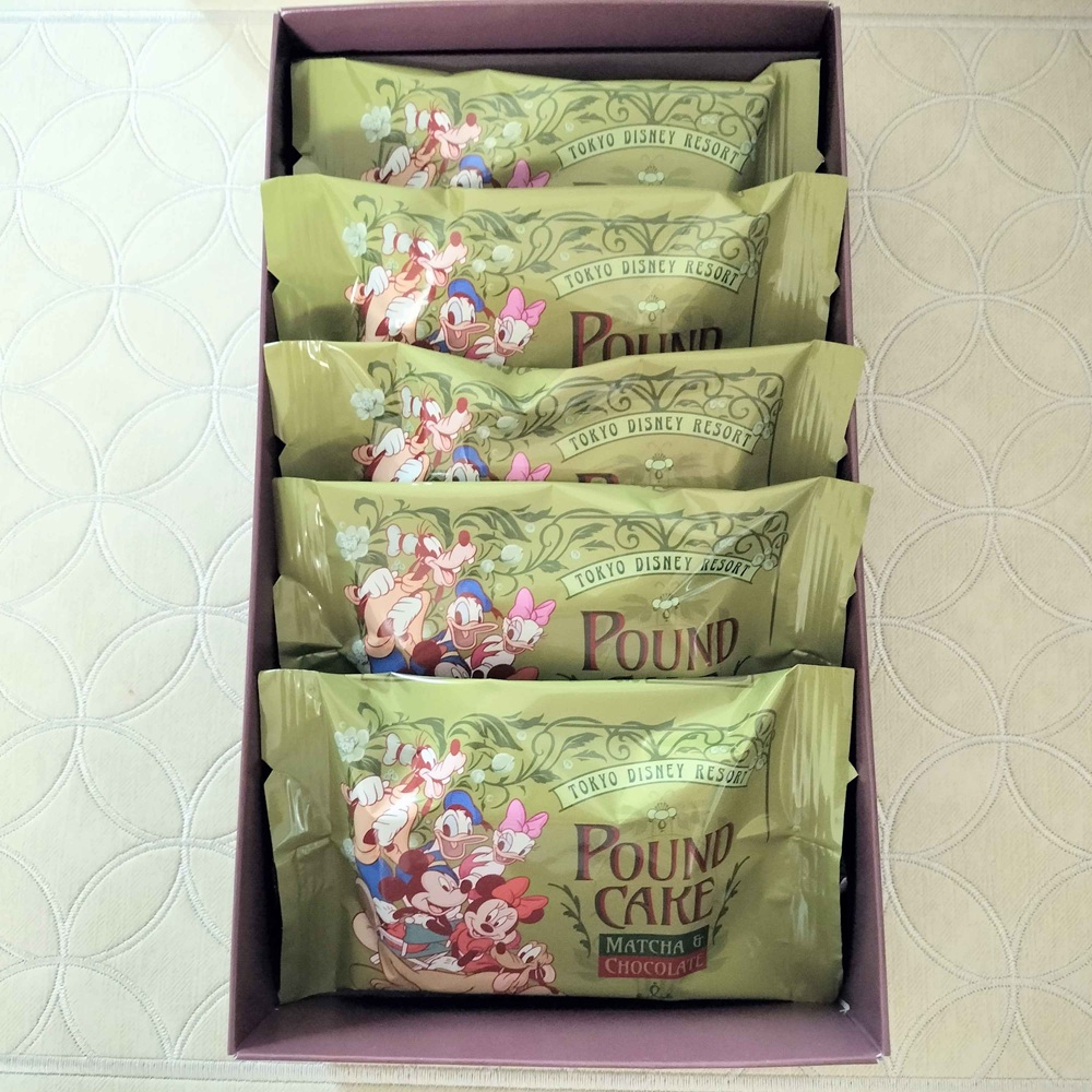 ディズニーランドで購入したパウンドケーキの個包装