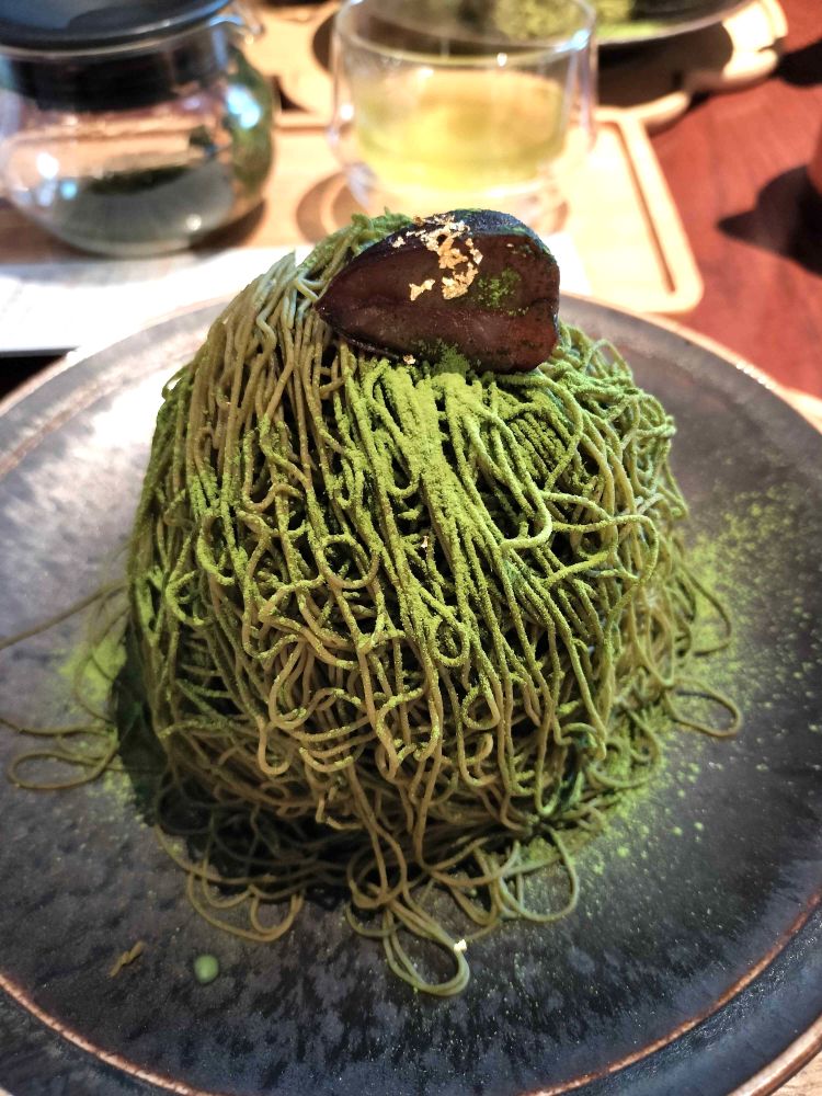 藤井茗縁の宇治抹茶しぼりたてモンブラン
