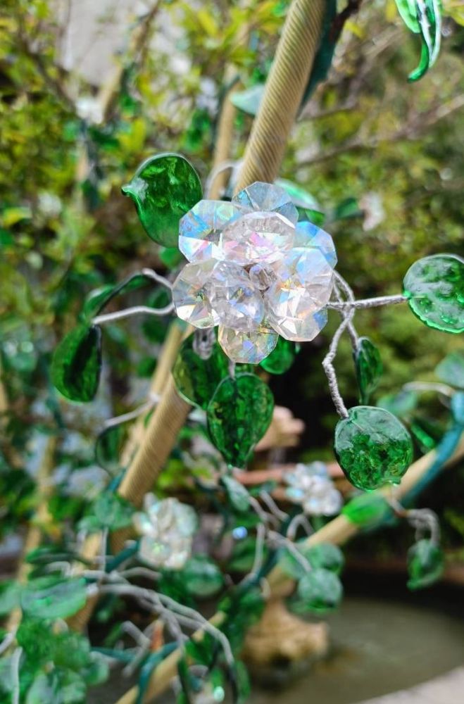 箱根ガラスの森美術館のガラスのお花