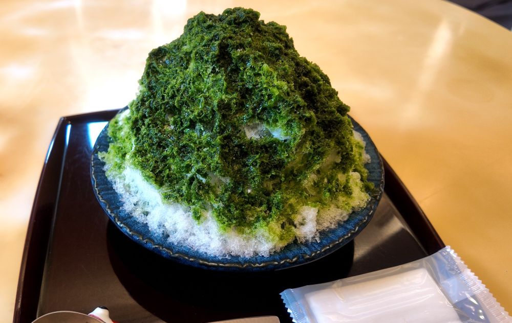 箱根の「茶のちもと」の濃茶氷