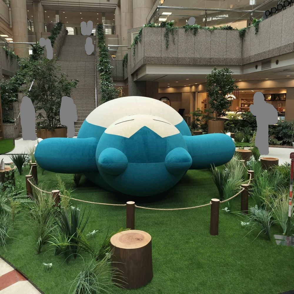 横浜ランドマークタワー ランドマークプラザのおやすみカビゴン広場